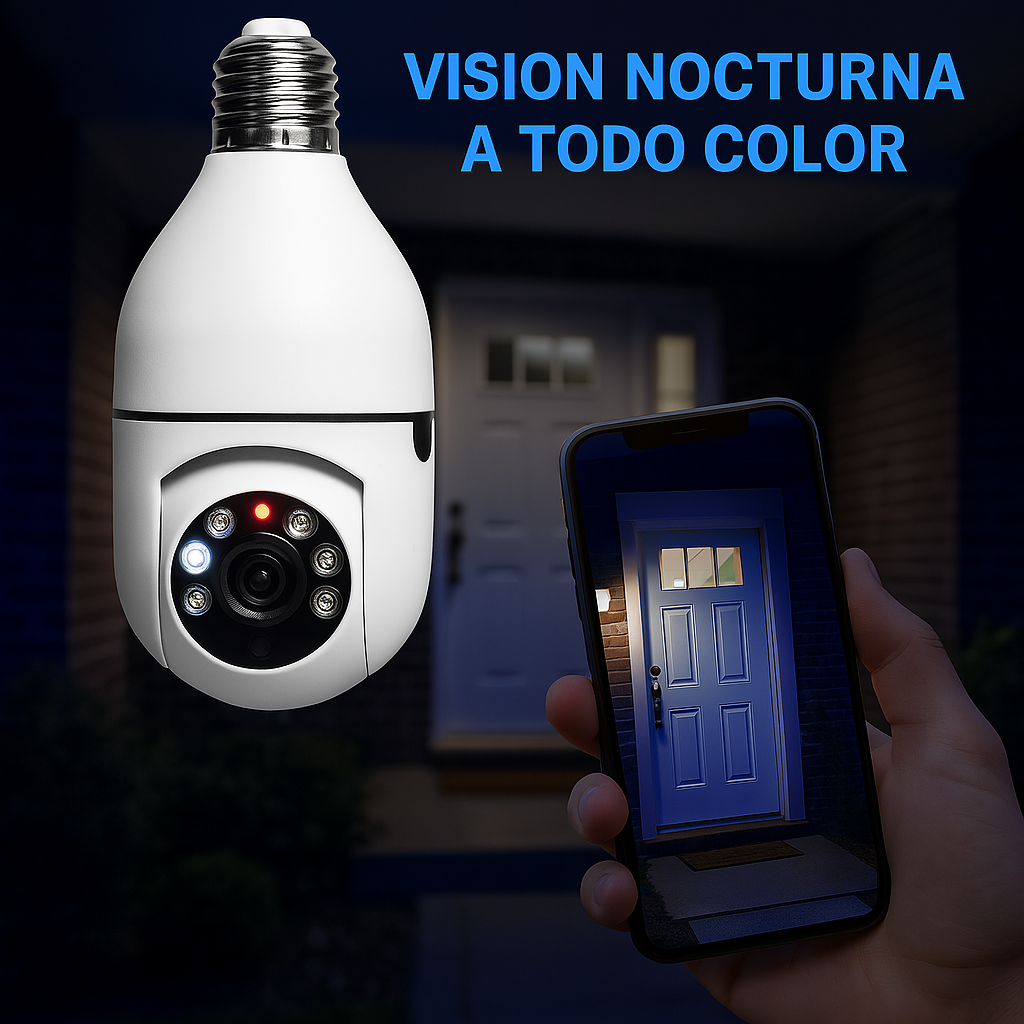 👁️🗨️ Vigila Cada Rincón de tu Hogar 24/7 | Cámara Foco Full HD con Movimiento