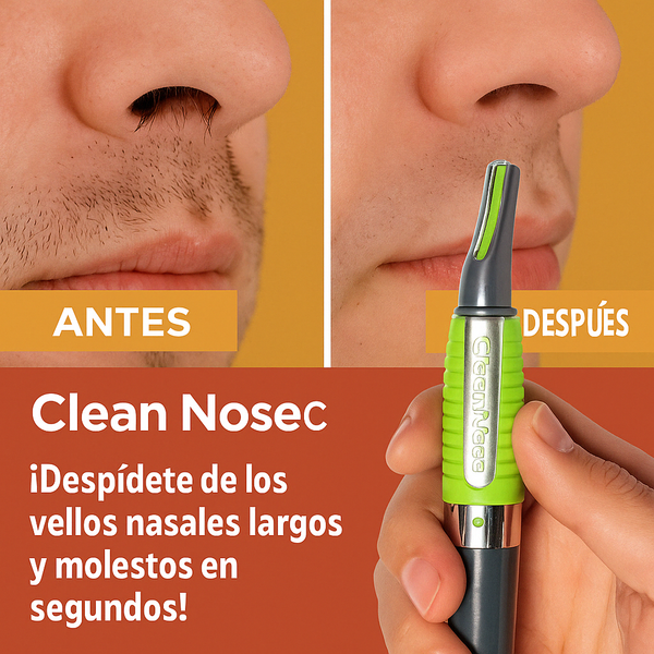 👃 Clean Nose© – Recortador de Vello Nasal 360º Sin Dolor