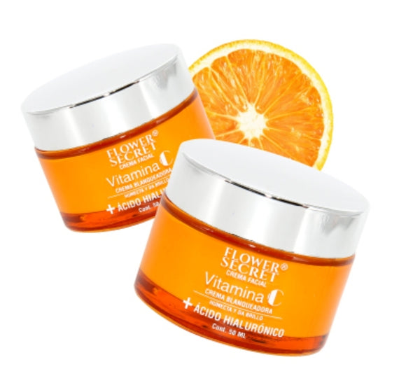 🍊 Crema Facial Blanqueadora Antiedad con Vitamina C – 50 ml