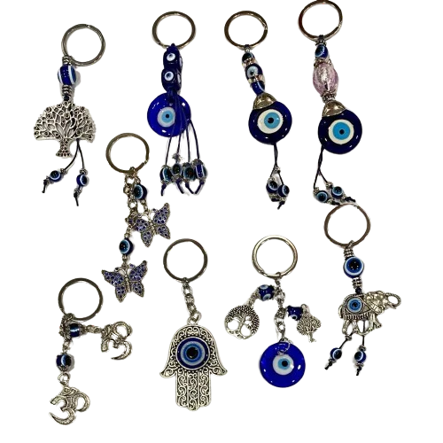 👁️ Set de 3 Llaveros Ojo Turco – Protección y Estilo que te Acompañan 👁️