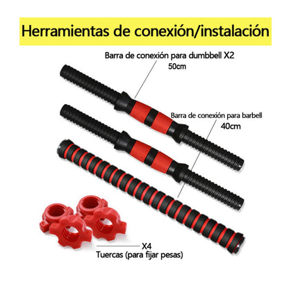 🏋️‍♂️ Set de Pesas Ajustables 30 KG – ¡Entrena Todo Tu Cuerpo en Casa!