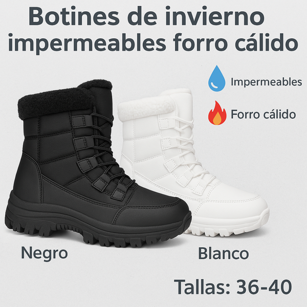 👢❄️ Botines de Invierno Impermeables con Forro Térmico