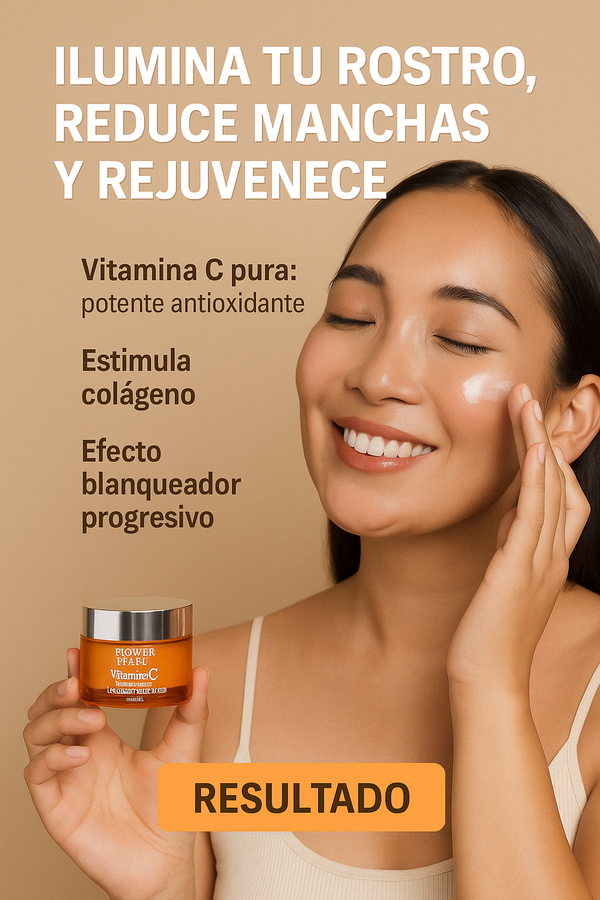 🍊 Crema Facial Blanqueadora Antiedad con Vitamina C – 50 ml