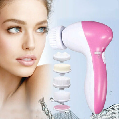 💆‍♀️ Limpiador Facial 5 en 1 – ¡Tu piel, más limpia y radiante que nunca!