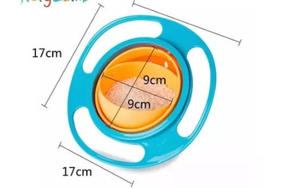 🍼 Plato Antiderrame 360° Gyro Bowl – ¡La Hora de Comer sin Desorden!
