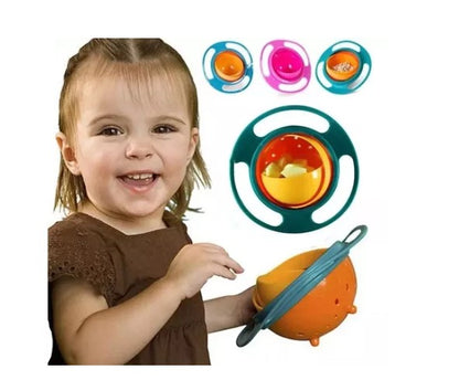 🍼 Plato Antiderrame 360° Gyro Bowl – ¡La Hora de Comer sin Desorden!