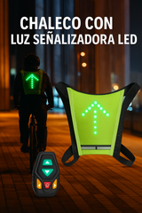 🚴‍♂️ Chaleco Reflectante LED Inteligente – Señalización Inalámbrica