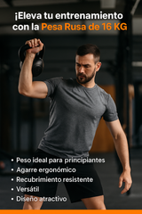 🏋️‍♀️ ¡Eleva tu Entrenamiento con la Pesa Rusa de 16 KG Fitness Crossfit!