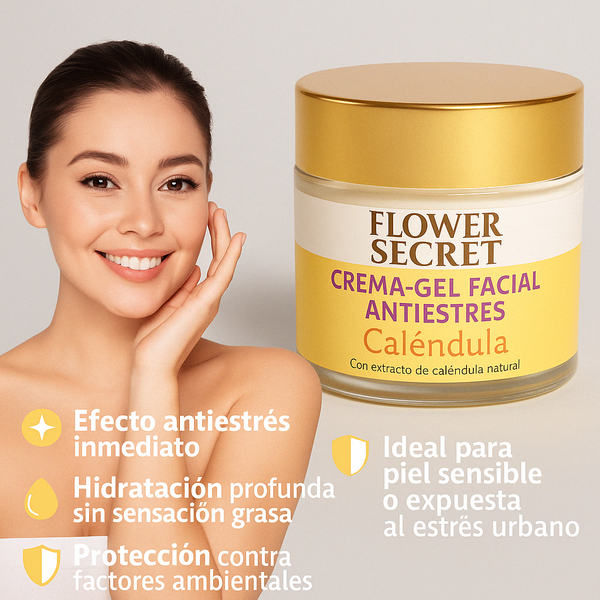 🧴 Crema Gel Antiestrés – Caléndula 80ml