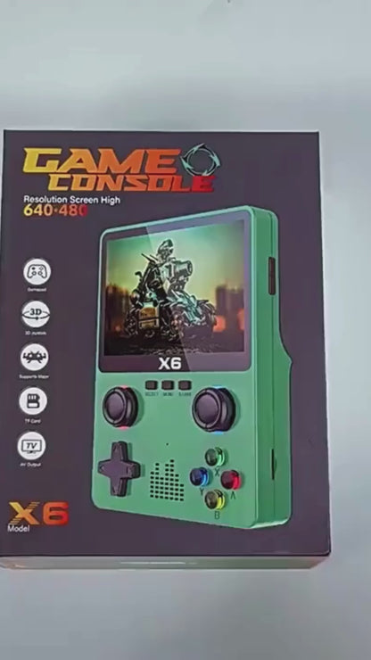 🎮 Consola de Juegos Retro X6 – ¡Más de 10.000 juegos en tu bolsillo!